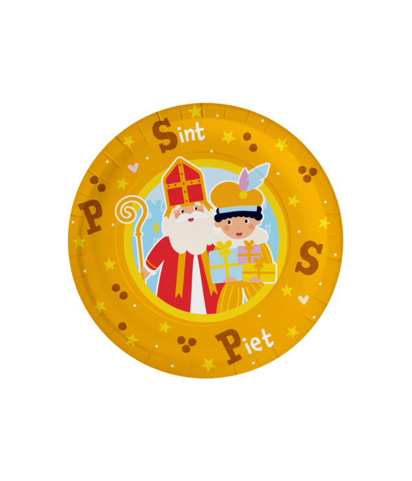 Bordjes Sint & piet Cartoon Vigo (8st)