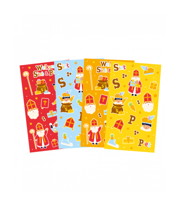 Stickers Sint & Piet Cartoon Vigo
