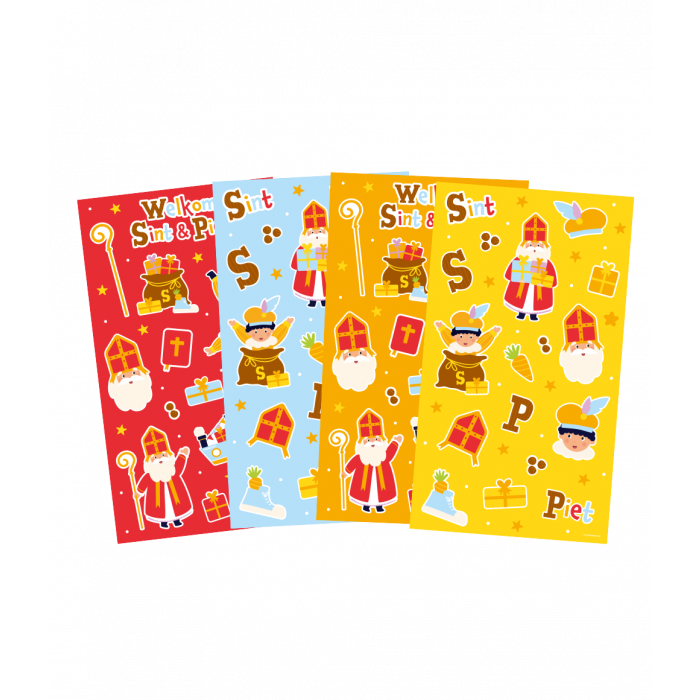 Stickers Sint & Piet Cartoon Vigo