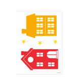 Raamstickers Sint & Piet Cartoon Vigo