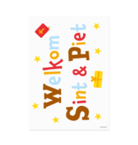 Raamstickers Sint & Piet Cartoon Vigo