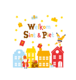 Raamstickers Sint & Piet Cartoon Vigo