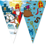 Vlaggenlijn Sinterklaas & Ozosnel Cartoon (10m)
