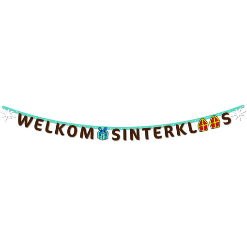 Letterslinger Welkom Sinterklaas Bilbao (1,5m)