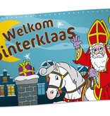 Vlag Welkom Sinterklaas Cartoon (150x90cm)