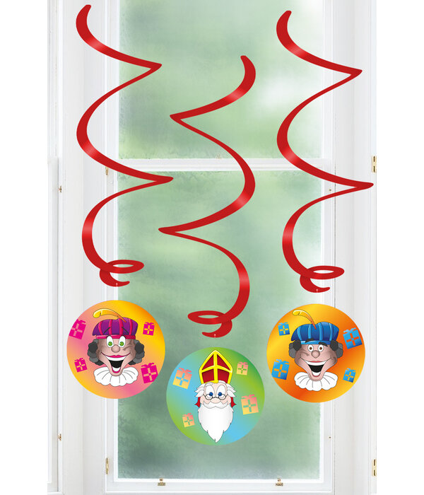 Swirl Decoratie Welkom Sint en Piet (3st)