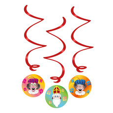 Swirl Decoratie Welkom Sint en Piet (3st)