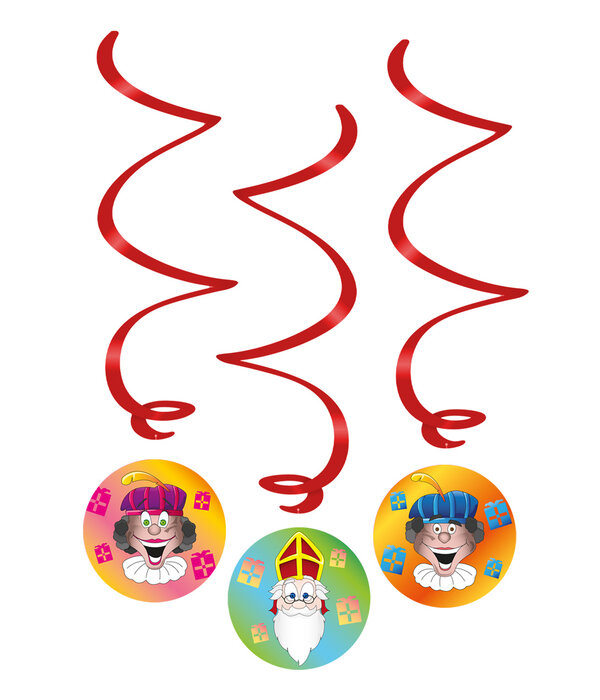 Swirl Decoratie Welkom Sint en Piet (3st)