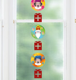 Hangdecoratie Welkom Sint en Piet (120cm)