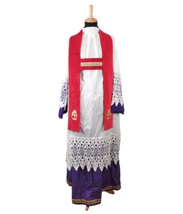 Sint Stola Stefan katoenfluweel Mijter