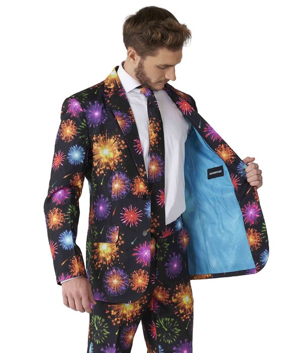 Feestkostuum Vuurwerk Man Suitmeister