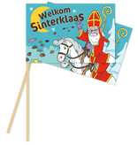 Sint Zwaaivlaggetjes Welkom Sinterklaas 20x30cm (10st)