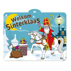Sinterklaas Deurbord Cartoon 30x40cm