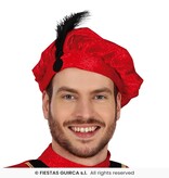 Hoofdpiet Kostuum Rood/Zwart