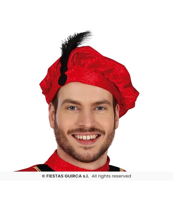 Hoofdpiet Kostuum Rood/Zwart