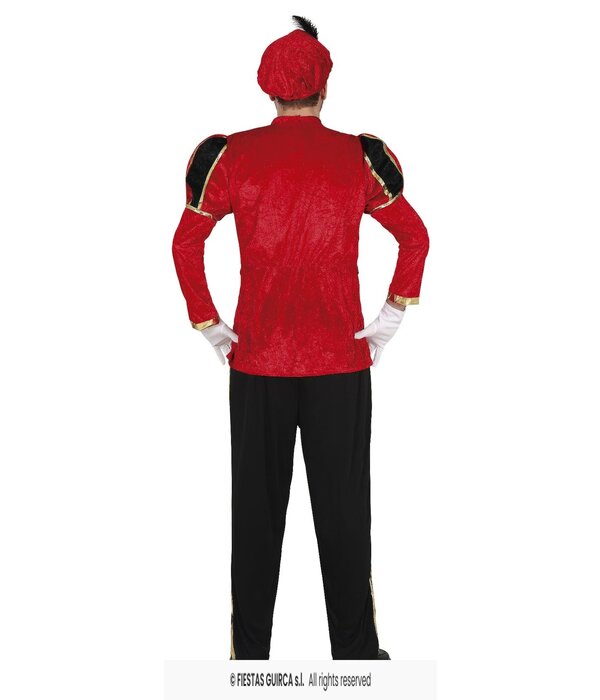 Hoofdpiet Kostuum Rood/Zwart