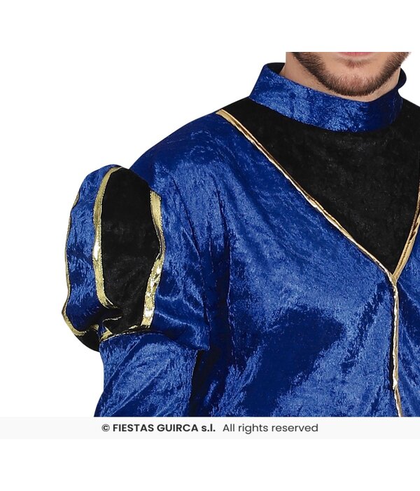 Hoofdpiet Kostuum Blauw/Zwart