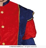 Hoofdpiet Kostuum Blauw/Rood
