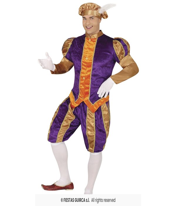 Hoofdpiet Kostuum Oranje/Paars