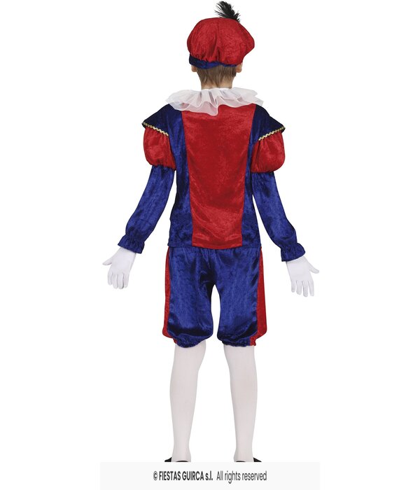 Piet Verkleedpak Kind Rood/Blauw Felipe