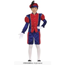 Piet Verkleedpak Kind Rood/Blauw Felipe