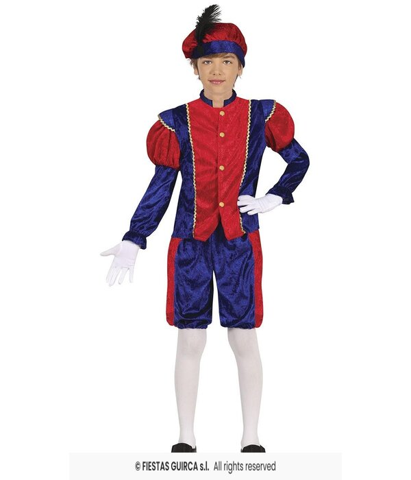 Piet Verkleedpak Kind Rood/Blauw Felipe