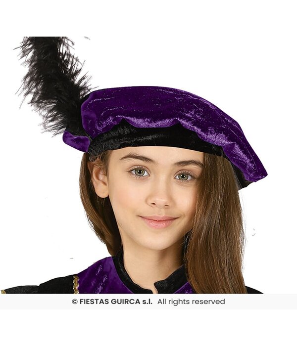 Piet Verkleedpak Kind Paars/Zwart Estrella