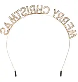Metalen diadeem 'Merry Christmas'