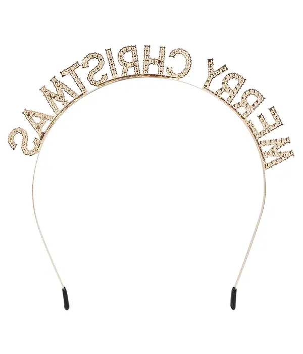 Metalen diadeem 'Merry Christmas'