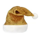 Kerstmuts Goud Glitter