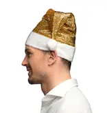 Kerstmuts Goud Glitter