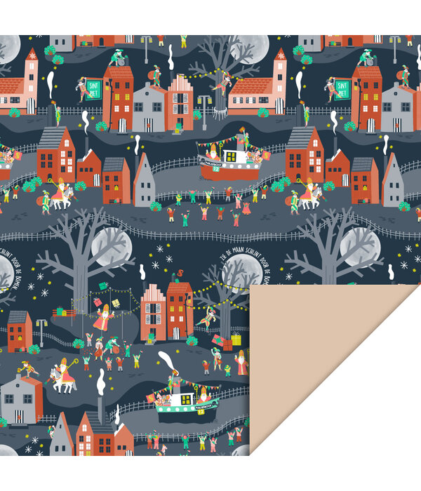 Sinterklaas Intocht Inpakpapier Nude