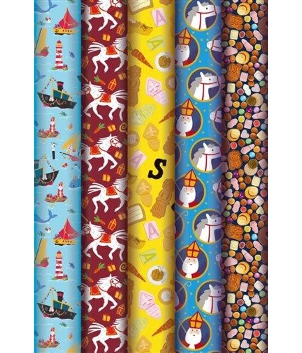 Cadeaupapier Rol Sint (250x46,5cm)