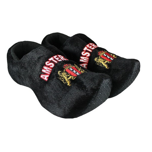 Klomppantoffels Amsterdam Zwart