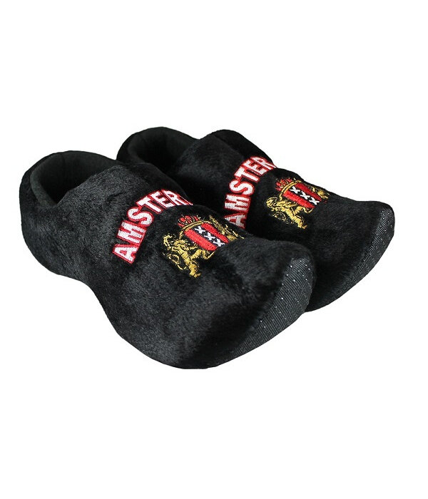 Klomppantoffels Amsterdam Zwart