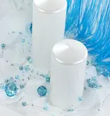 Stompkaarsen Metallic Pearl 12cm (6st)