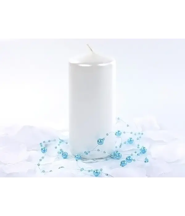 Stompkaarsen Metallic Pearl 12cm (6st)