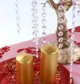 Stompkaarsen Metallic Goud 12cm (6st)