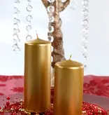 Stompkaarsen Metallic Goud 12cm (6st)