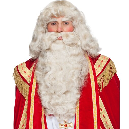 Kerstman Pruik en Baardstel Premium
