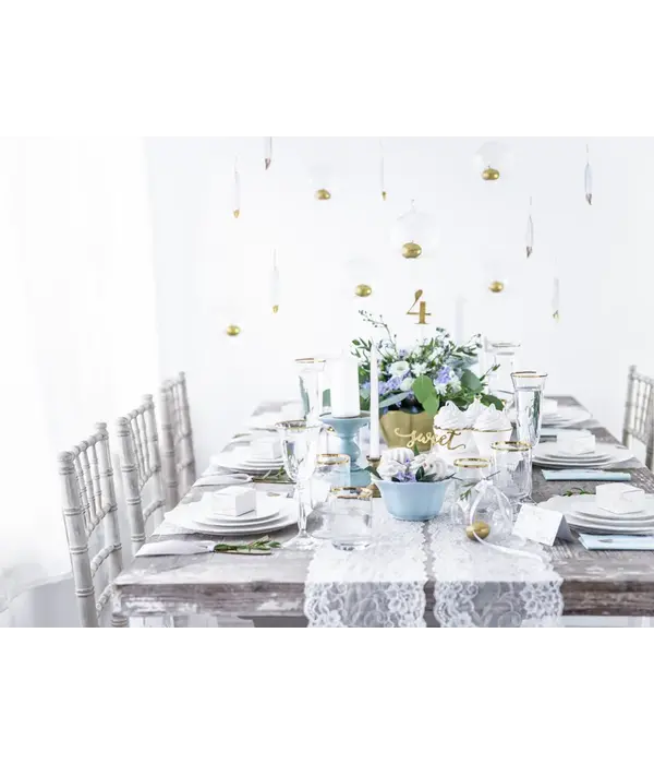 Stompkaarsen Mat Wit 12cm (6st)