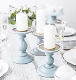 Stompkaarsen Mat Wit 12cm (6st)