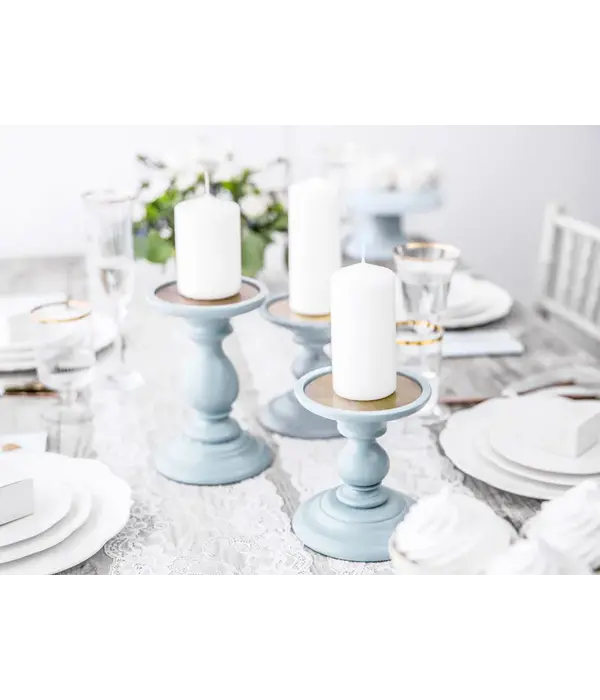 Stompkaarsen Mat Wit 12cm (6st)