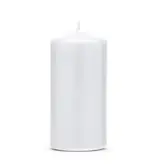 Stompkaarsen Mat Wit 12cm (6st)