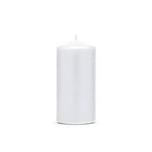 Stompkaarsen Mat Wit 12cm (6st)