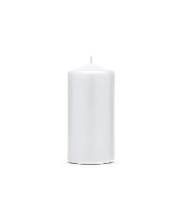 Stompkaarsen Mat Wit 12cm (6st)