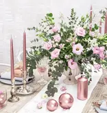 Stompkaarsen Rose Goud Metallic 12cm (6st)