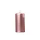 Stompkaarsen Rose Goud Metallic 12cm (6st)