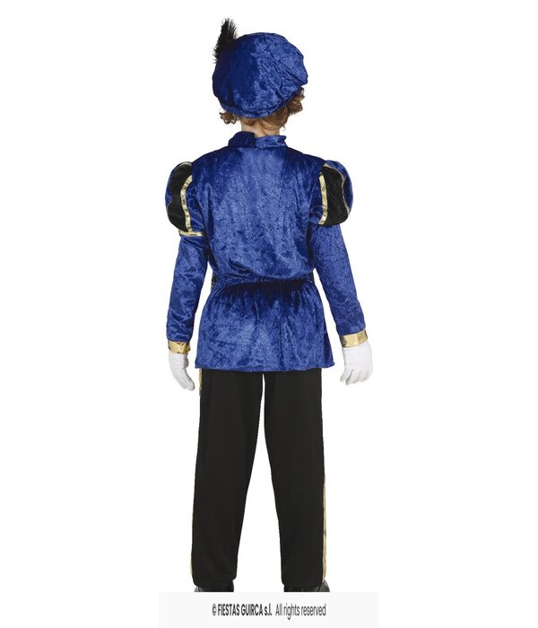 Hoofdpietje Kostuum Kind Blauw/Zwart