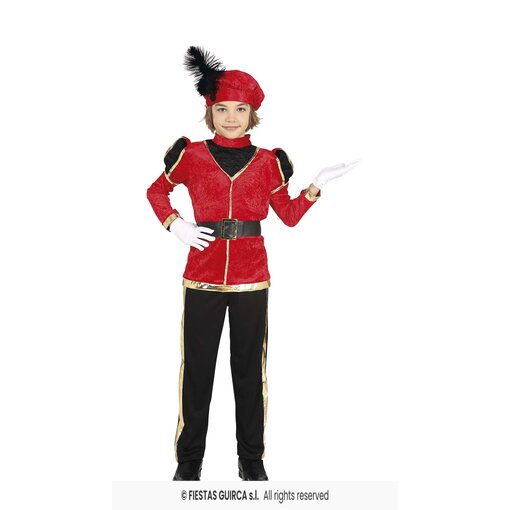 Hoofdpietje Kostuum Kind Rood/Zwart